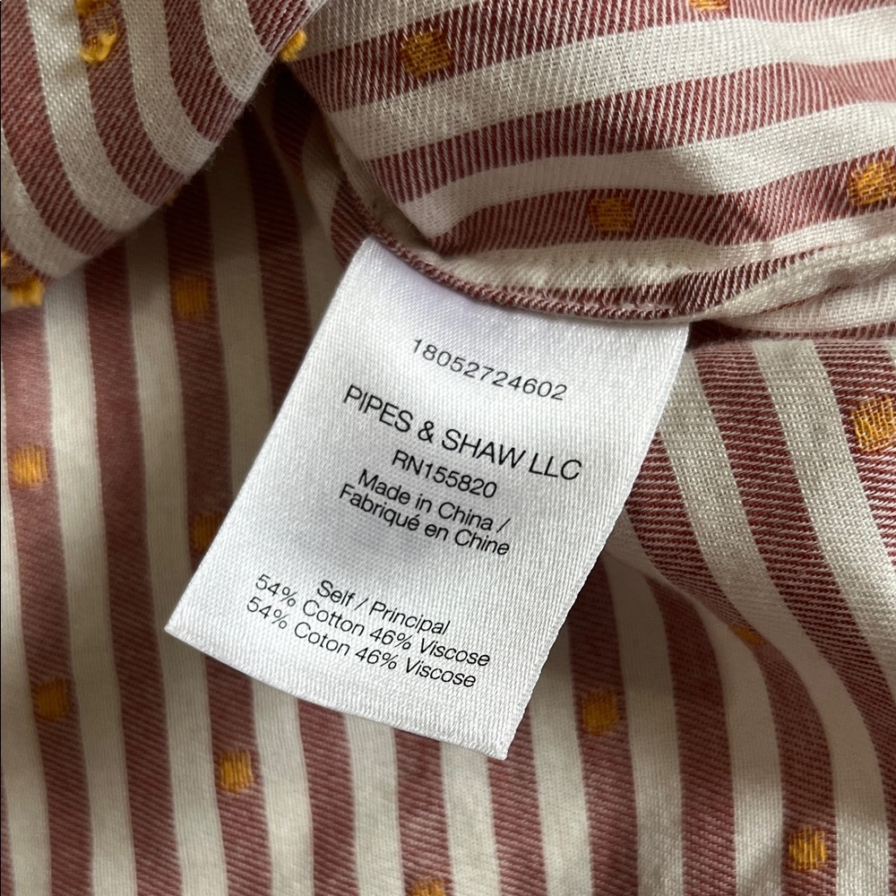 Veronica Beard Blakely Striped Blouse Size 6 - Picture 9 of 11